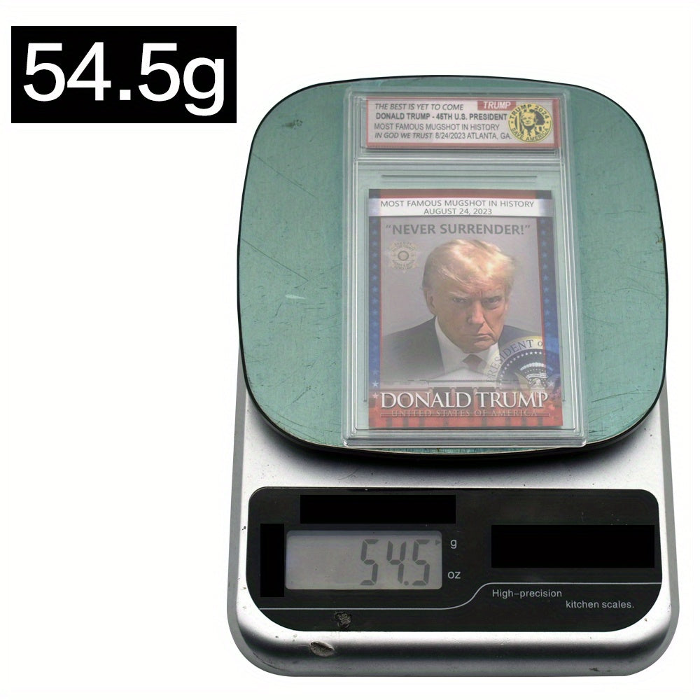 Collectible 2024 Donald Trump Us President Card With Display Case - Perfect Gift For Political Fans & Collectors