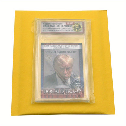 Collectible 2024 Donald Trump Us President Card With Display Case - Perfect Gift For Political Fans & Collectors
