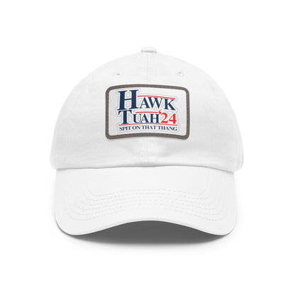 Dad Hat with Leather Patch (Rectangle)