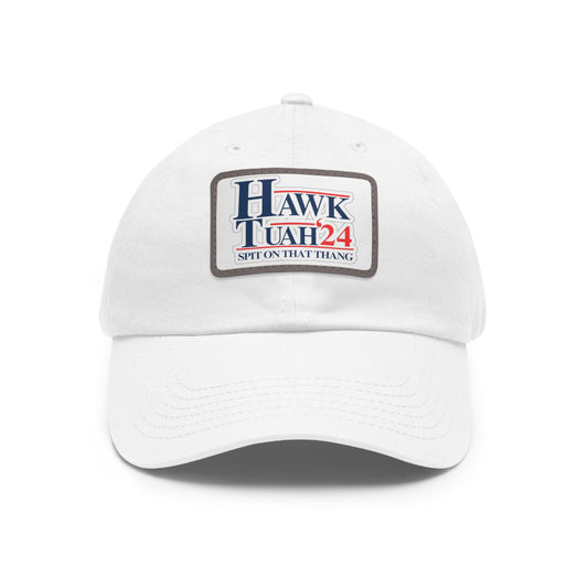 Dad Hat with Leather Patch (Rectangle)